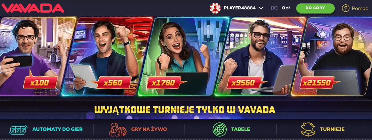 Baner cotygodniowych turniejów w Vavada Casino